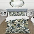 thumbnail image 2 of DESIGN ART Designart "City Camo Concealment" Modern Bedding Covert Cet With 2 Shams Twin, 2 of 5