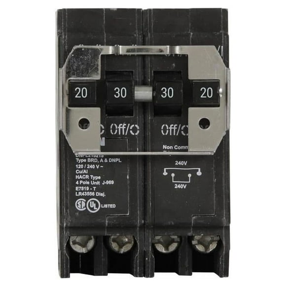 DNPL220230 - Eaton Cutler-Hammer Quad 20 Amp Double Pole & 30 Amp Double Pole Circuit Breaker