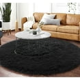 thumbnail image 5 of SANMADROLA Soft Modern Shaggy Area Rug, 2.6' x 2.6', Non-Slip Plush Fluffy Carpet, 5 of 7