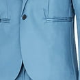 thumbnail image 5 of Puntoco Mens Clothing Clearance,Men'S Suit Jacket + Suit Pants Two-Piece Suit Sky Blue, 5 of 5