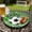 Green-B, variant on AuroraX Small Paper Plates Bulk for Soccer Party Disposable 7 inch Holiday Green Cake Plate 10 Pcs