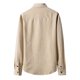 thumbnail image 4 of Hombres Casual Turndown Botones Slim Fit Sólido Manga larga Moda Blusa Camisa Pompotops  oipoqjl28110, 4 of 5