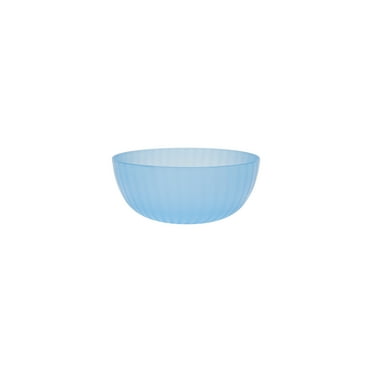 Mainstays - Blue Round Plastic Swirl Pattern Cereal Bowl, 38-Ounce