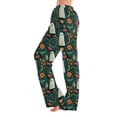 thumbnail image 2 of Evdexr Womens Halloween Pajamas 2026 Cobweb Pumpkin Bat Graphic Pajama Pants Wide Leg Palazzo Drawstring Pants Casual Sleep Elastic Trousers XL, 2 of 7