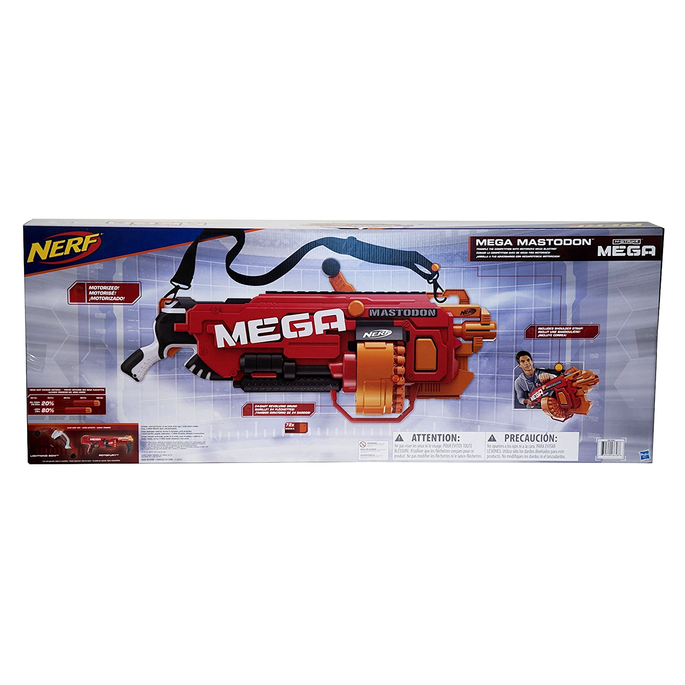 Nerf N-Strike Mega Mastodon Mega Blaster and 72 Mega Darts