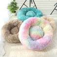 thumbnail image 5 of Pet Dog Cat Calming Bed Comfy Round Plush Warm Fluffy Nest Mattress Donut Pad, 5 of 5