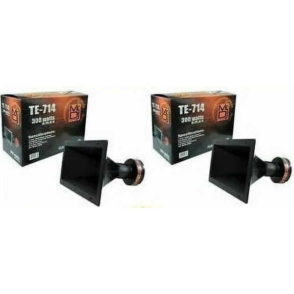 2 MR DJ TE-714 7"x14" 300W PRO Audio PA/DJ Wide Screw-ON Type PIEZO Horn Tweeter
