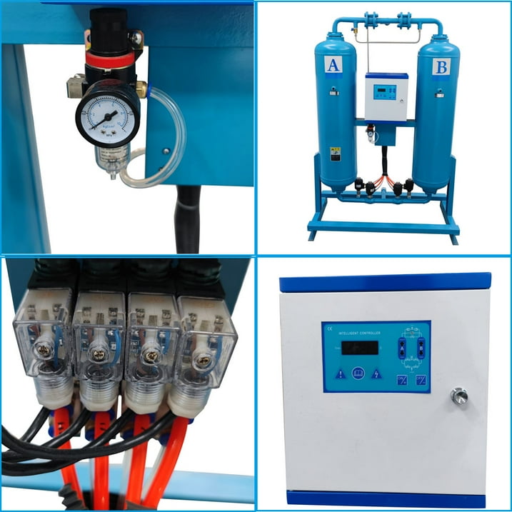 20FW Adsorption Dryer Air Compressor Double Cylinder Structure Dryer Water and Oil Removal Filter