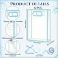 thumbnail image 2 of 12-Count Clear Plastic Gift Bags with Ribbon Handles, 7x10 Inch Reusable PP Transparent Bags, Pink & Blue Options for Baby Shower, Wedding and Party Favors, 2 of 5