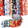 thumbnail image 6 of 80 PCS Cotton Fabric Quilting Strips DIY Sewing Craft Fabric Bundle Patchwork Supplies 6.5X50cm, 6 of 8