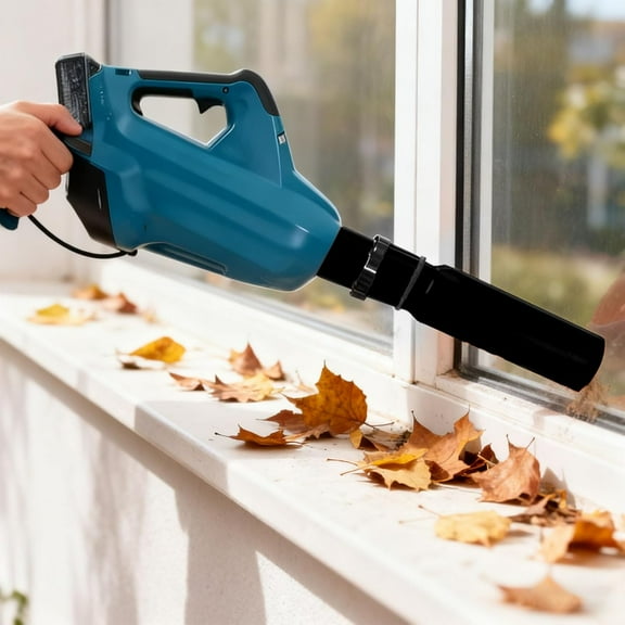 Cyclone 2X Blower Attachment, Leaf Blower Air Booster, Universal Fit - with Any Nozzle from 2 to 4 in, Instantly Boosts Airflow, Cyclone2X Leaf Blower Attachment, Amplifier for Leaf Blower (Black)