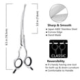 thumbnail image 2 of HASHIMOTO Dog Scissors for Grooming, Curved Dog Grooming Scissors with Safety Round Tips, 6.5 inch, Curved Blade, Light Weight, No Stabbing with Blunt Tip., 2 of 5