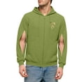 thumbnail image 2 of Ceisia Men's Hooded Zipper Closure Functional Pockets Gift Casual Style Coat - 60%Polyester-5%Spandex-35%Cotton for Daily & O utdo..., 2 of 6
