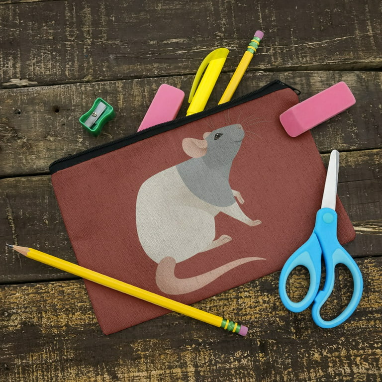 Personalised Rat Pencil Case Boys School Stationary Bag Cute Pet Rats Gift  KS99