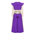 thumbnail image 4 of TiaoBug Kids Boys Arabian Prince Adventure Outfit Embellished Long Sleeve Top with Harem Pants Baggy Bottoms Purple 6, 4 of 4