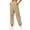 Khaki, variant on Women's Sweatpants Print Elastic Waist Cute Baggy Pants Comfy Casual Cinch Bottom Workout Jogger Pants with Pockets