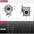 thumbnail image 6 of High Torque NMRV063 Worm Gear Reducer Gear Ratio 5:1 To 100:1 Input Hole 14mm/19mm/24mm Speed Reducer Suitable For Various Motor
--------
,Stable Internal Structure, 6 of 6