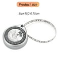 thumbnail image 2 of ENTASSER Measuring Tape for Body, BMI Waist Measuring Tape Body Measure Tape Retractable Measuring Tape for Losing Weight for Fitnesssilvery, 2 of 5