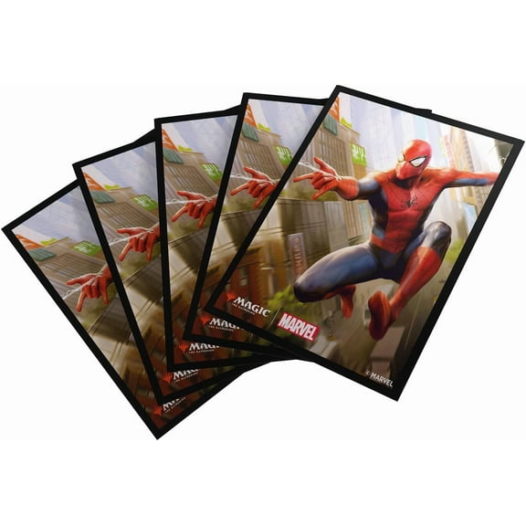 Magic: The Gathering Marvel's Spider-Man Premium Art Sleeves - Spider-Man