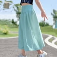 thumbnail image 2 of SHTXOZHI Girls Wide Leg Pants Elastic High Waisted Workout Pants Breathable Lightweight Flowy Going-Out Bottoms, 2 of 6