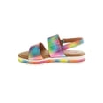 thumbnail image 2 of Kensie Girl Platform Hook & Loop Little Kids Footbed Sandals - Light Multicolor, 12, 2 of 6