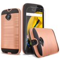 thumbnail image 1 of Moto E Case, (2nd Generation) 2-Piece Style Hybrid Shockproof Hard Case Cover with [Premium Screen Protector] Hybird Shockproof And Circlemalls Stylus Pen (Rose Gold), 1 of 7