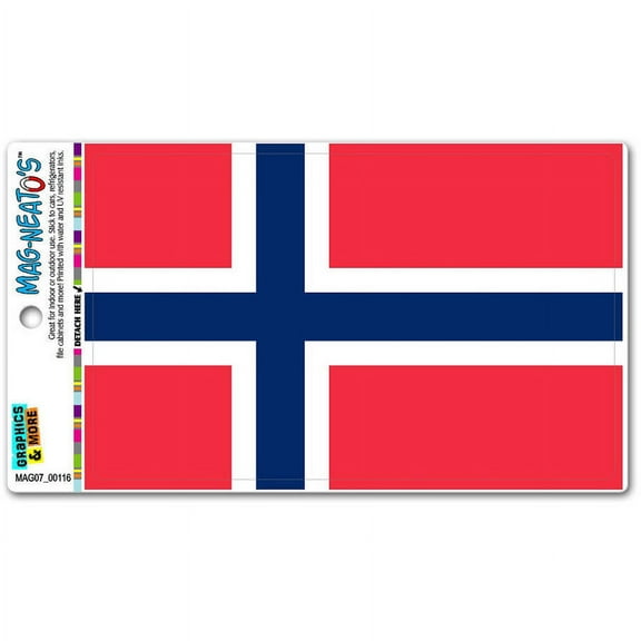 Norway Flag Automotive Car Refrigerator Locker Vinyl Magnet