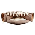 thumbnail image 2 of Collapsible Cat Tunnel -Interactive Cat Tube Toy with Crinkle Tunnels for Indoor Cats -Small Pet Dog Kitty Tunnel for Hiding - Coffee, 2 of 7