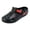 Black, variant on Men's Breathable Slip on Clogs Non Slip Sole Thick Platform Comfortable Summer Sandals Adjustable Ankle Strap Outdoor Garden Activities Shoes Gray Size 10