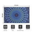 thumbnail image 5 of Bohemian Retro Floral Non-Slip Entryway Door Mat,Boho Indoor Decor Durable Low Plush Door Mat,Washable Welcome Rug for Patio Hallway Home Decor 20x32 Inches, 5 of 7