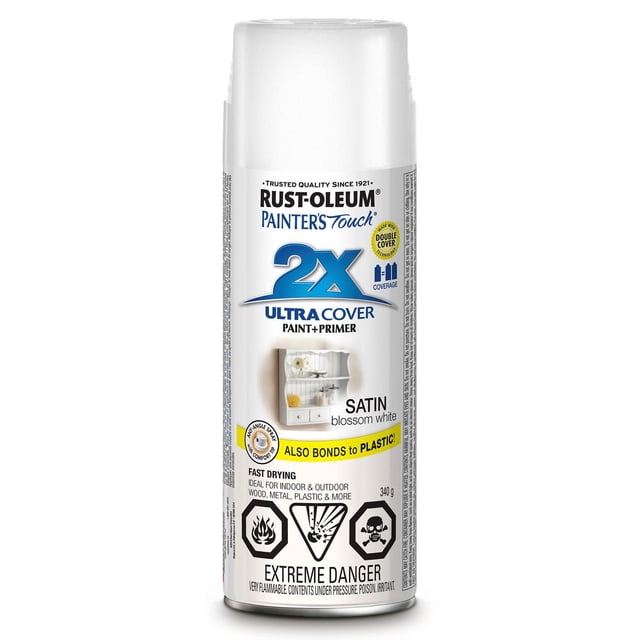 Rust-Oleum Painter's Touch 2X Satin Blossom White 340g