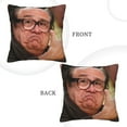 thumbnail image 4 of Danny Approves Throw Pillow Cover 18"X18" DeVito Throw Pillowcases Home Decorative for Bed Couch Sofa Living Room Cushion Covers, 4 of 5