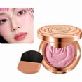 thumbnail image 1 of Rose Embossed Powder Blush Compact, Spring Orange Shade with Mirror & Brush, Natural Radiant Finish Face Makeup, Long-Lasting Sweet Aura, 1 of 8