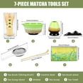 thumbnail image 2 of CUITING 7Pcs Japanese Matcha Tea Set  Matcha Making Starter Kit with Matcha Whisk Bowl Whisk Holder Scoop and Strainer Safe Bamboo Matcha Whisk and Ceramic Bowl Set for Matcha Tea, 2 of 7