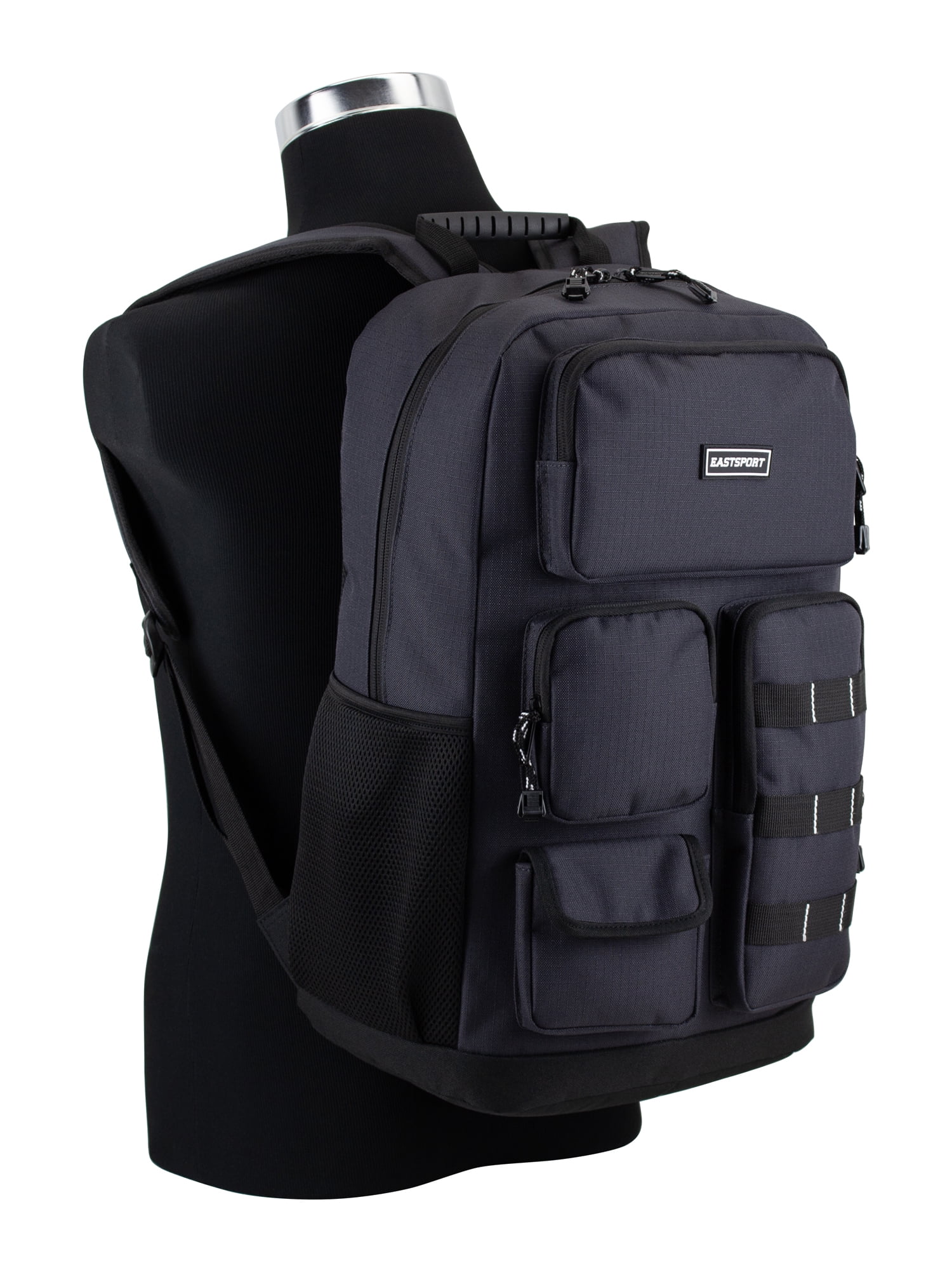 Eastsport Unisex Gramercy Backpack, Black/Nine Iron