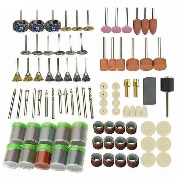 Rotary Tool Accessories Kit 350Pcs Accessory Set Universal Kit Fits All Tool For Carving Sanding Cutting Drilling Grinding
