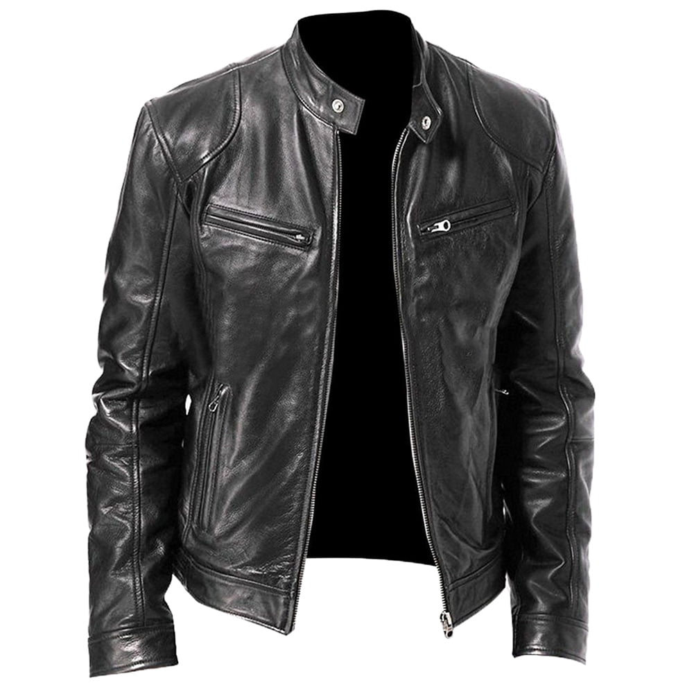 Details about   Men Motor Head Motorcycle Leather Jacket Costume