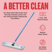 E-Cloth Deep Clean Mop Effective Spotless Microfiber Floor Cleaner Contains 1 Extra Mop Head Replacement