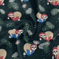 thumbnail image 2 of Round Tablecloth Baby Sloths Sleeping On The Christmas Ball Polyester Tablecover 60 Inch with Lace Design, Anti-Wrinkle and Smooth Table Cloth for Kitchen/Home Decoration, 2 of 8