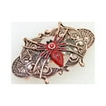 thumbnail image 3 of Faship George Red Rhinestone Crystal Spider Barrette For Halloween, 3 of 5