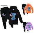 thumbnail image 2 of Lilo Stitch Chándal 2 Piezas Conjunto con Capucha y Pantalones con Capucha Ropa Deportiva para niños Verde 130 cm, 2 of 3