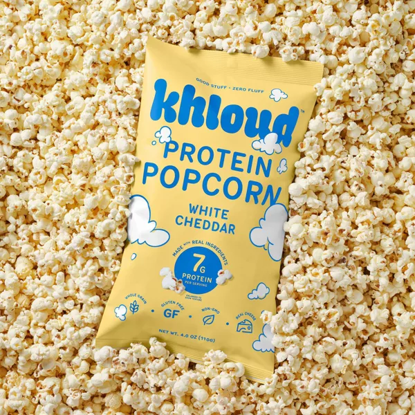 Khloud Protein Popcorn - Pack of 2 (White Cheddar)