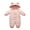 Pink, variant on Baby Clothes Cute Infant Toddler Snowsuit Warm Newborn Boy Girl Winter Coats Hooded Zip Jumpsuit Newborn Jumpsuit