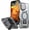 Gray, variant on REQO Designed for iPhone 17 Air Case, Full Camera Protection, Built-in Invisible Kickstand, Heavy Duty Rugged Case with Dual-Layer Shockproof, Wireless Charging Compatible