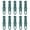 Green, variant on Nova Safety Cutter Tool, Safety Box Cutter Knife, Ergonomic Film Cutting Blade, Package, Envelope and Letter Opener (5 Piece - Black)