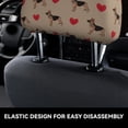 thumbnail image 4 of Kdxio German Shepherd Dog Pattern Print 2 Piece Car Head Rest Covers Set Auto Front/Rear Seats Headrest Cover Universal Fit Most Cars,Sedan, SUV, 4 of 9