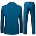 thumbnail image 4 of Men's 3 Pieces Elegant Solid One Button Slim Fit Suit Sets-c, 4 of 5