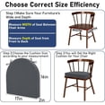 thumbnail image 4 of Findosom Outdoor Chair Cushion Set of 2, 17"x16"x2" Waterproof Patio Seat Chair Cushions with Ties,Fade Resistant Round Corner Outdoor Deep Seat Cushions for Outdoor Furniture,Dining Chair Pads,Beige, 4 of 8
