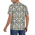 thumbnail image 2 of KLL Panda With Crown And Stars for Men's Baseball Shirts,Short Sleeve Casual Shirts Button Down Shirt for Men Beach Summer Wedding Shirt-4X-Large, 2 of 7