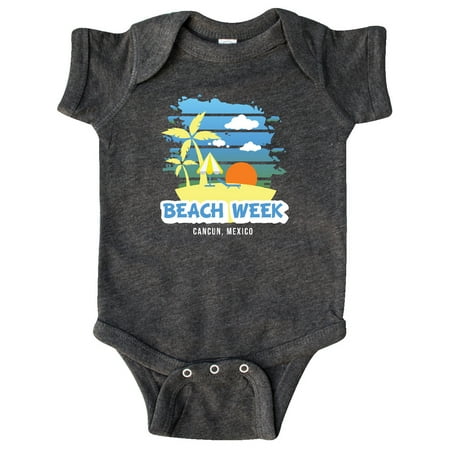 

Inktastic Beach Week Cancun Mexico with Palm Trees Gift Baby Boy Bodysuit